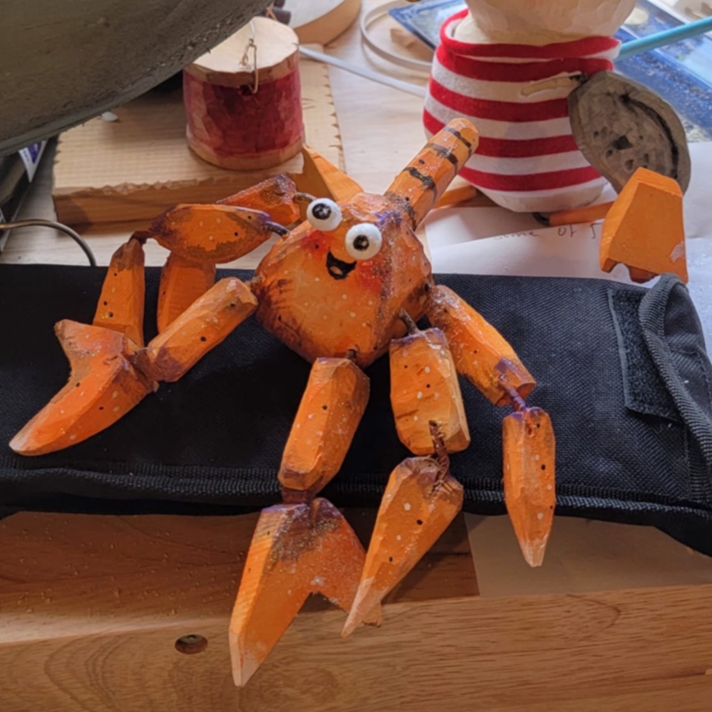 Hermit crab puppet